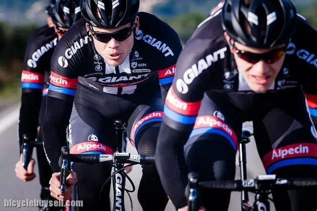 Giant alpecin Long sleeve cycling jersey 3D padding long pants