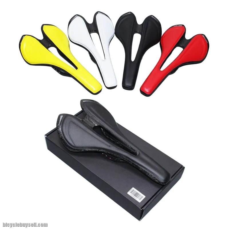 Leather carbon fibre saddle carbon rail superlight rb racing comfort