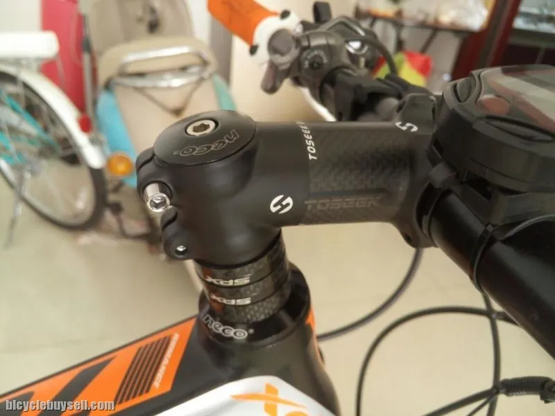 Toseek 760mm carbon 3K UD stem seatpost flat riser handlebar warranty