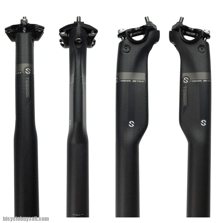 TOSEEK 3K Full Carbon AERO Racing Seatpost 27.2/30.8/31.6mm For Road Bike