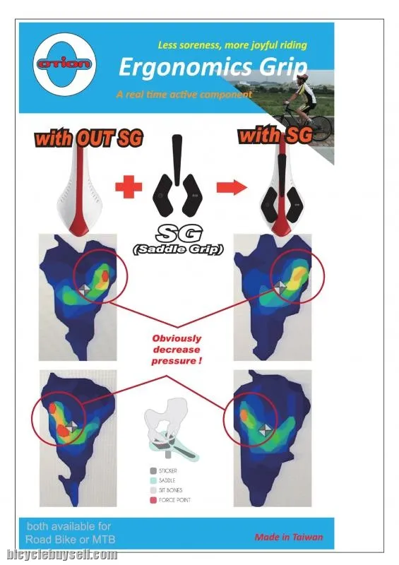 Otion ergonomics saddle grip road rb mtb saddle comfort Taiwan (SG)