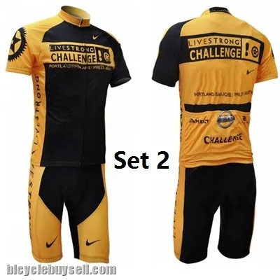 Livestrong shorts sleeve cycling jersey padded