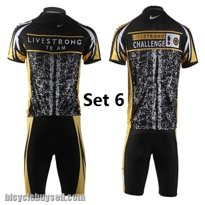 Livestrong shorts sleeve cycling jersey padded