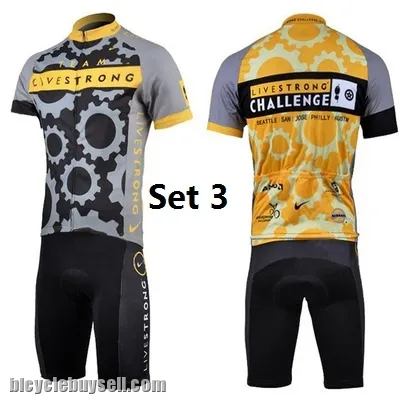 Livestrong shorts sleeve cycling jersey padded