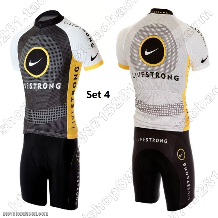 Livestrong shorts sleeve cycling jersey padded