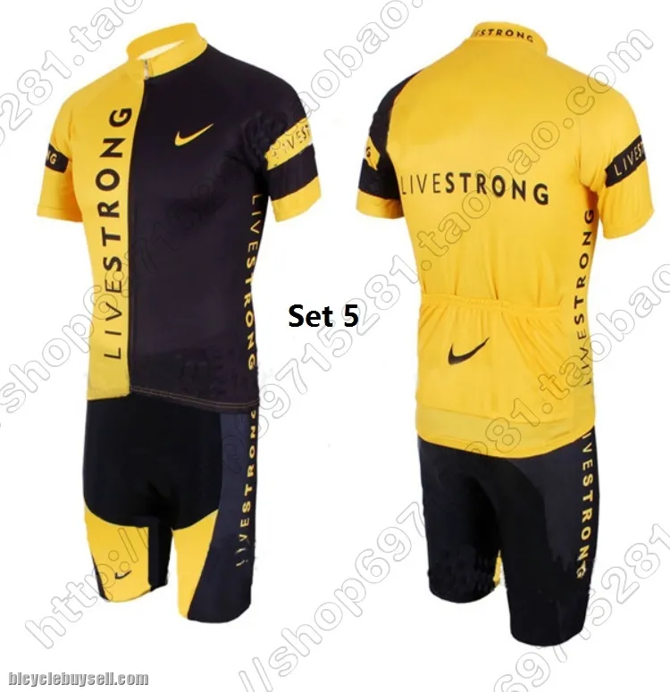 Livestrong shorts sleeve cycling jersey padded
