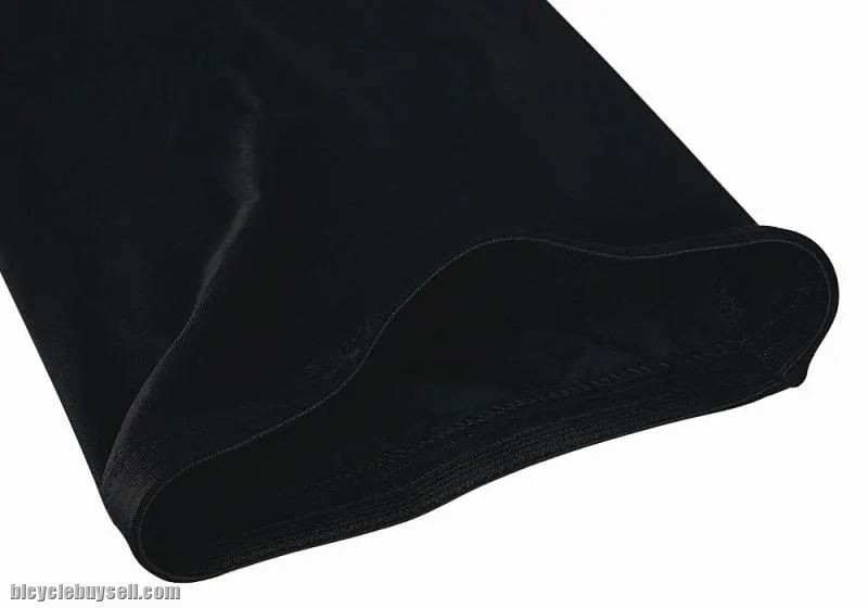 2pcs Unisex Cycling Leg Warmers lycra UV protection sunlight non-slip (plain black)