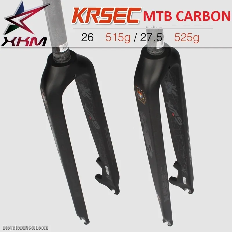 KRSEC full carbon ultralight 26 27.5 29 disc brake rigid fork | Mosso JAVA