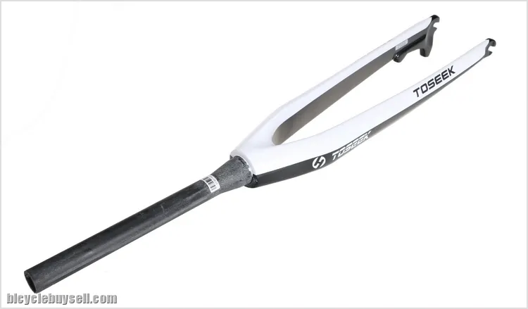 Toseek carbon fiber bike fork Tapered Rigid Bicycle Fork mtb bike disc brake 26/27.5/ 29 QR