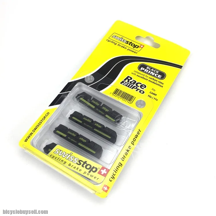 AUTHENTIC SWISSSTOP YELLOW KING / BLACK PRINCE COMPOUND CARBON RIMS BRAKEPAD (1 BIKE)