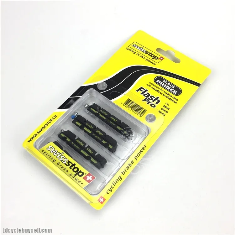 AUTHENTIC SWISSSTOP YELLOW KING / BLACK PRINCE COMPOUND CARBON RIMS BRAKEPAD (1 BIKE)