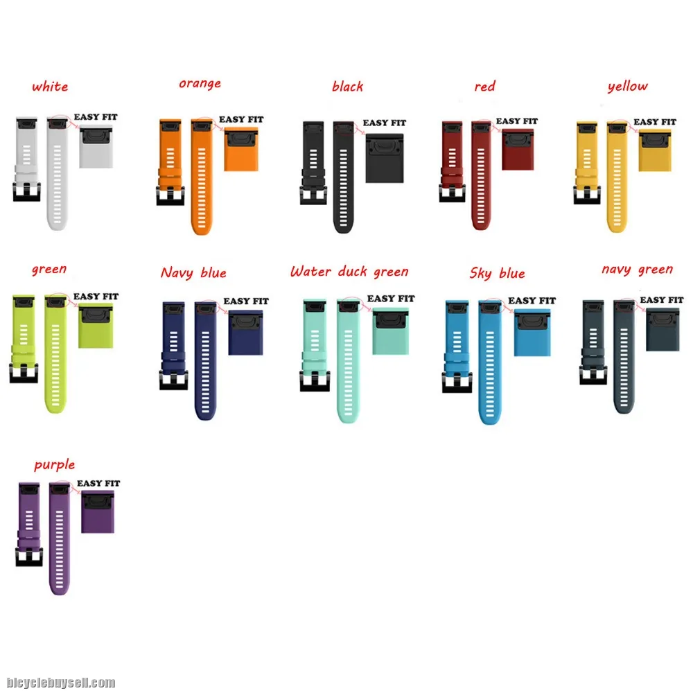 Garmin Fenix 5 5x plus 6 22mm 20mm 26mm replacement watch band