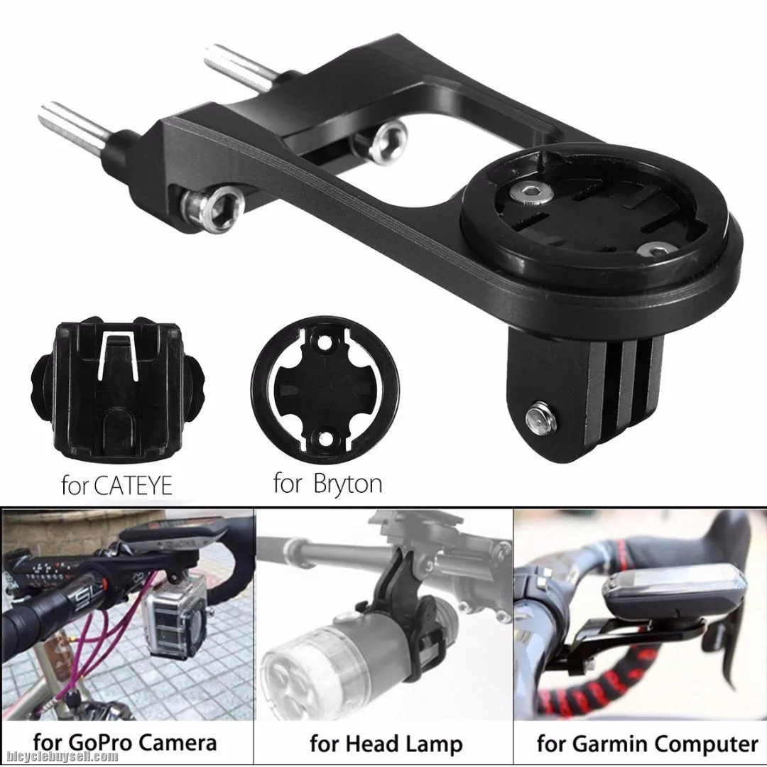 BICYCLE STEM MOUNT HOLDER GARMIN EDGE BRYTON GPS COMPUTER GOPRO CAMERA LIGHT cateye