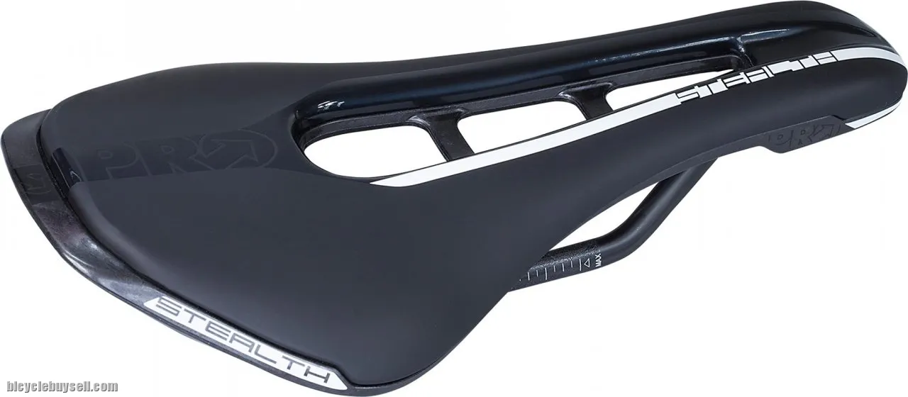 PRO STEALTH SADDLE 142 Stainless Steel / Carbon Rail