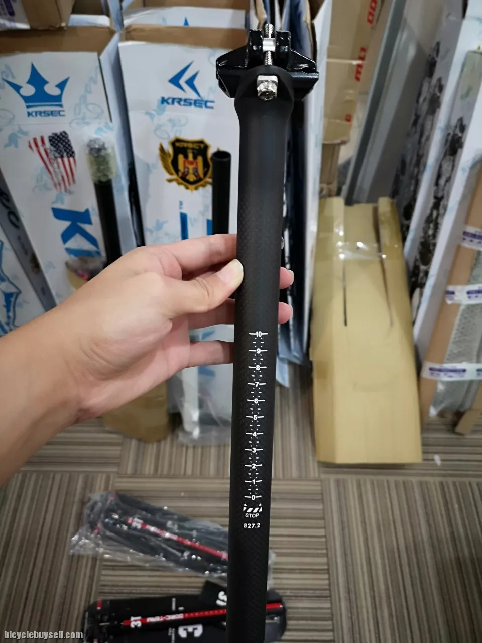 Full carbon lightweight T700 seat post 350mm 400mm seatpost (glossy)