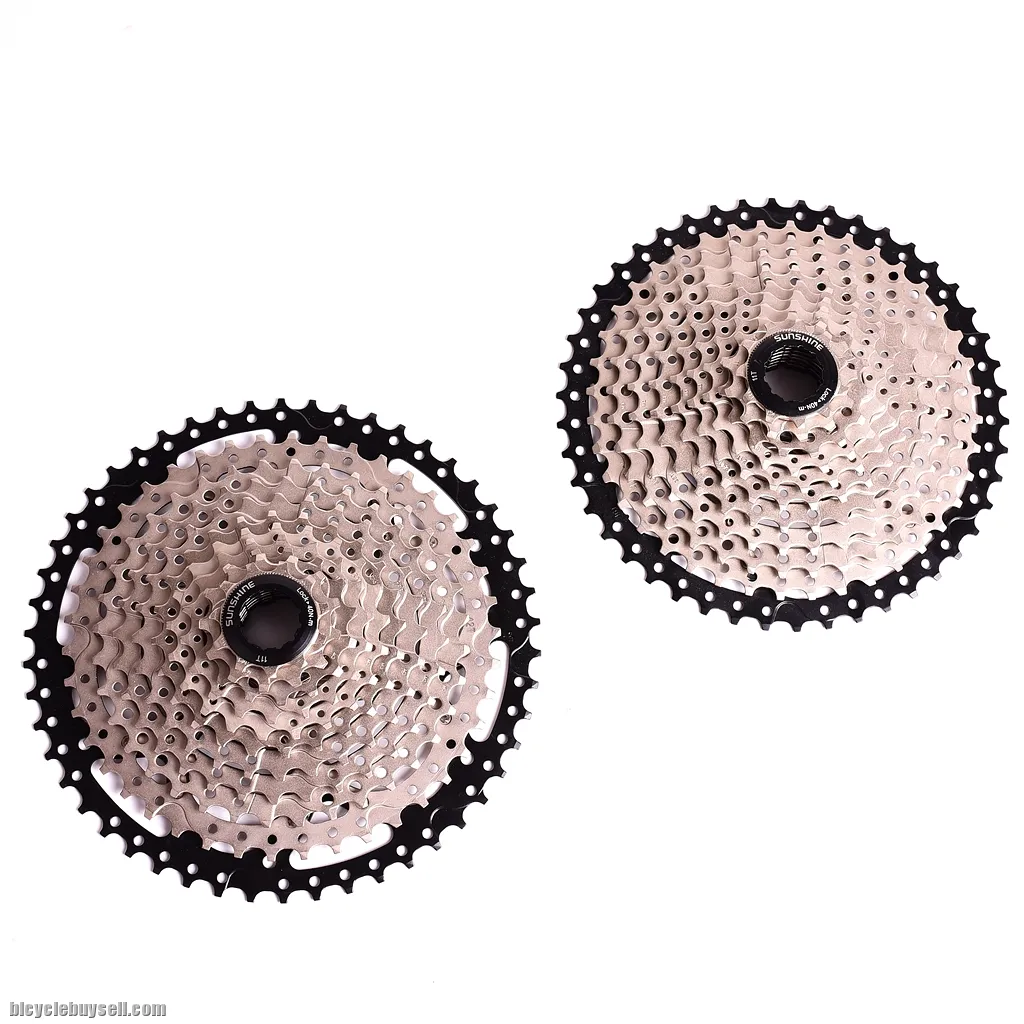 Bolany 10s Cassette 10 Speed 11-42t 46t 50t silver black | Sunrace Shimano Bolany