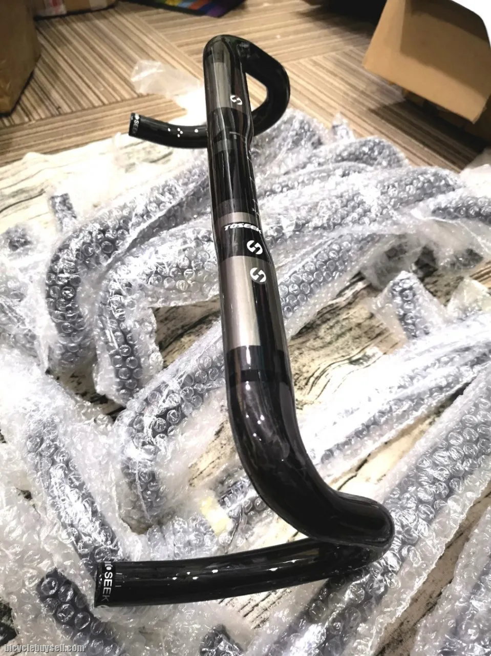 Original Toseek Carbon round t800 road handlebar dropbar road 380 / 400 / 420  /440mm Glossy