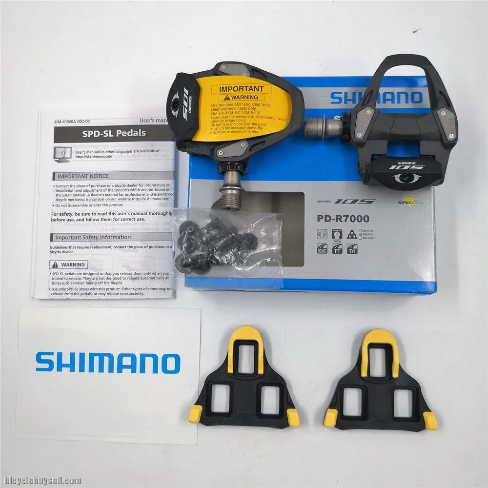 SHIMANO 105 PD-R7000 CARBON SPD-SL ROAD BIKE PEDALS SM-SH11 NEW IN BOX