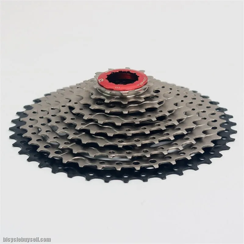 BOLANY 9s 27s 11-40T Climbing cassette Black silver | Shimano Sunrace Sunshine