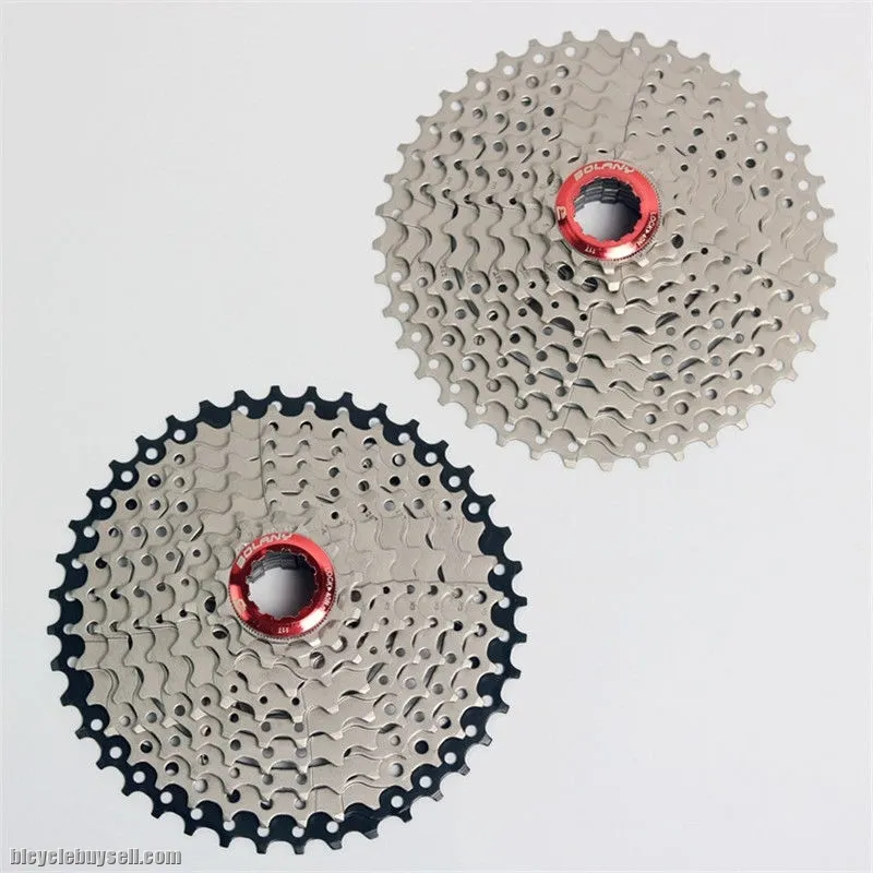 BOLANY 9s 27s 11-40T Climbing cassette Black silver | Shimano Sunrace Sunshine