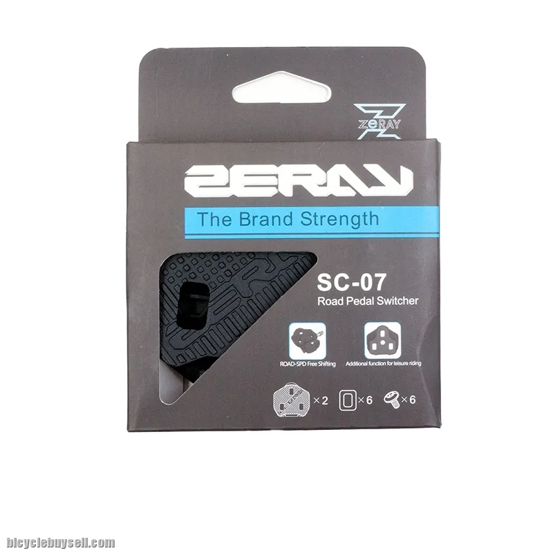 ZERAY ROAD PEDAL CONVERTER / ADAPTER / SWITCHER TO FLAT PLATFORM PEDAL