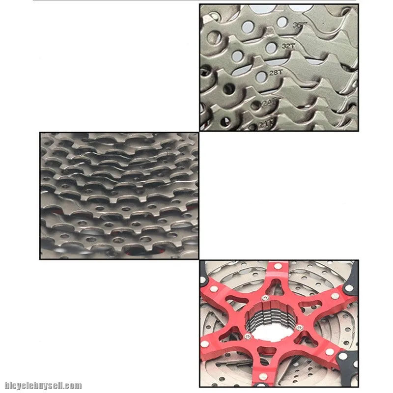 Bolany 10s Cassette 10 Speed 11-42t 46t 50t silver black | Sunrace Shimano Bolany