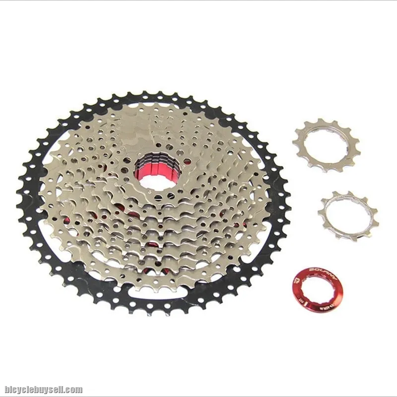 Bolany 10s Cassette 10 Speed 11-42t 46t 50t silver black | Sunrace Shimano Bolany