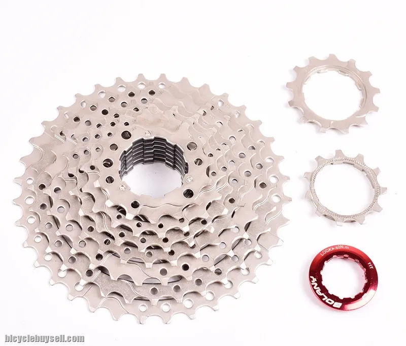 BOLANY CASSETTE 9 SPEED 11-36T SILVER  | SRAM SHIMANO SUNRACE SUNSHINE