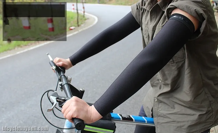 Essential cycling Arm Warmer Black Uv Protection (black)