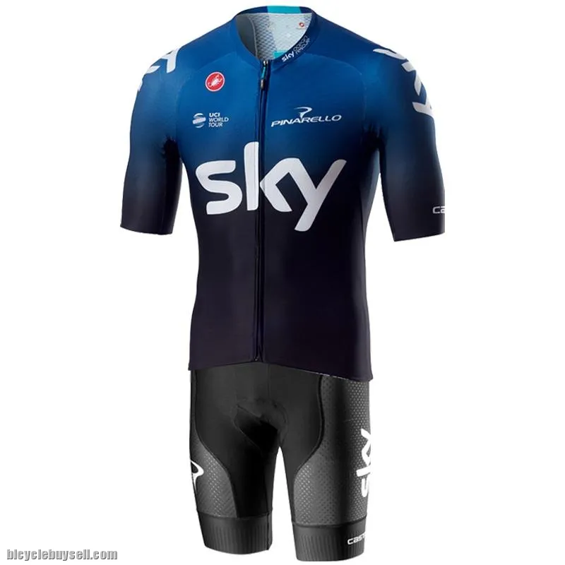 TEAM SKY PRO SHORT JERSEY BIB SET [ITALIAN QUALITY]