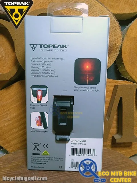 TOPEAK REDLITE MEGA - Lamp / Light