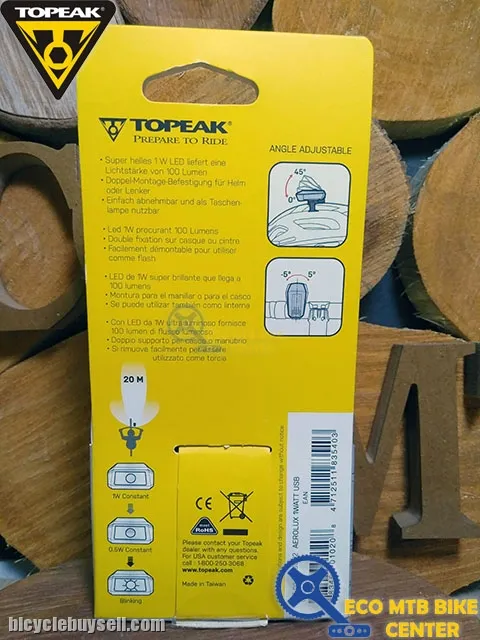 TOPEAK Aerolux 1 Watt USB - Lamp / Light