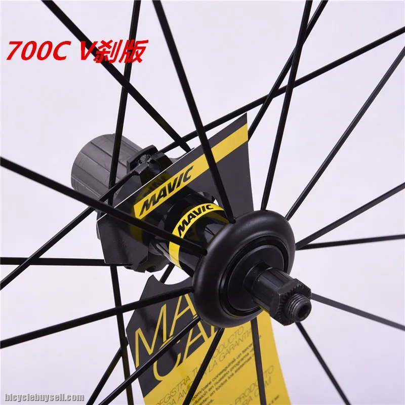 Mavic cosmic 40mm aero disc brake QR thru axle clincher wheelset 700c fixie road bike
