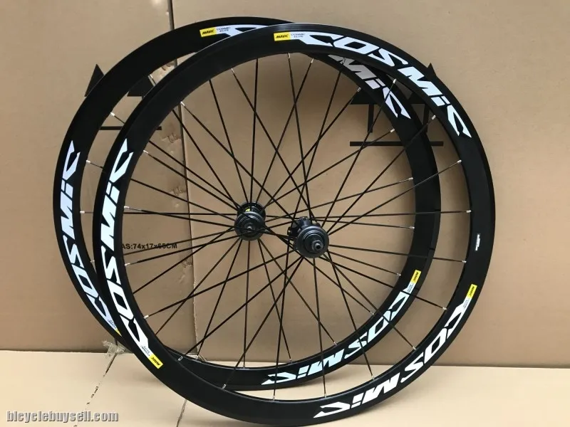 Mavic cosmic 40mm aero disc brake QR thru axle clincher wheelset 700c fixie road bike