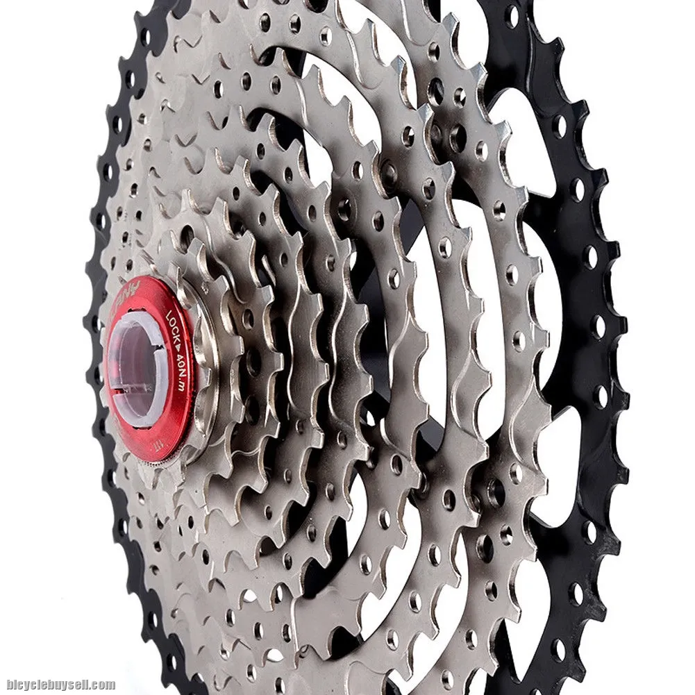 BOLANY CASSETTE 9 SPEED 11-50T KMC silver chain