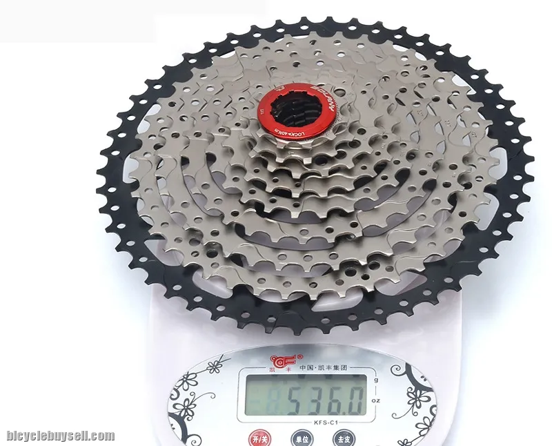 BOLANY CASSETTE 9 SPEED 11-50T KMC silver chain