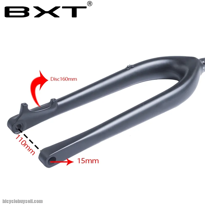 BXT 29er Full Carbon Boost Fork 110*15mm MTB Fork 1-1/8 to 1-1/2 Tapered carbon fiber mtb