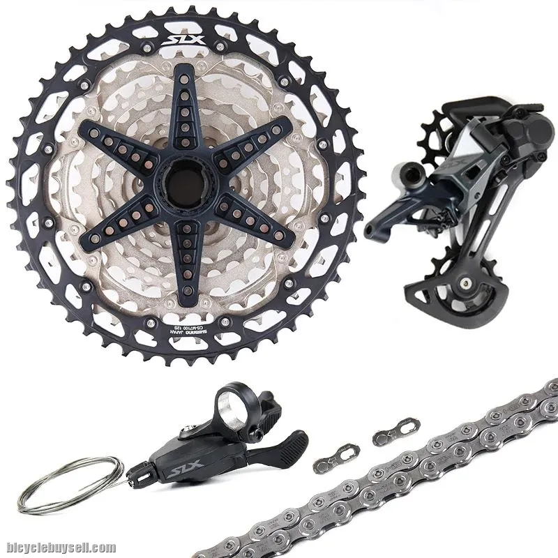 NEW SHIMANO SLX M7100 12 SPEED 1X12 MTB GROUPSET SHIFTER LEVER REAR DERAILLEUR 10-51T CASSETTE M7000