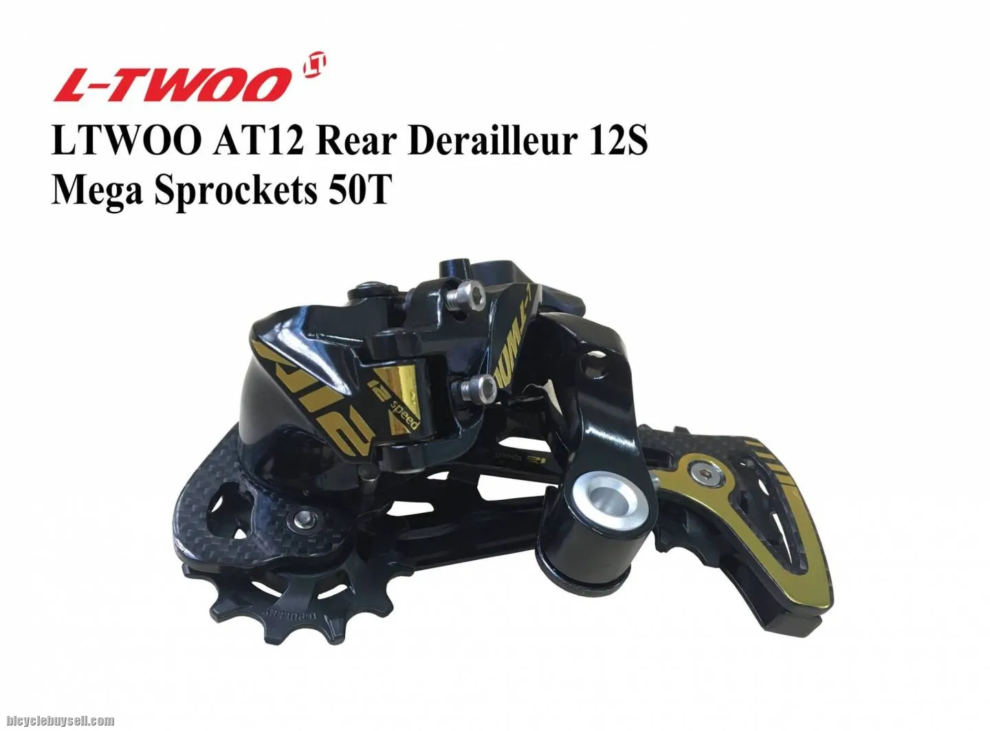 LTWOO AT-12 12 Speed Crankset Shifter Lever Right Rear Derailleur Gold 11-52T GX NX XX1