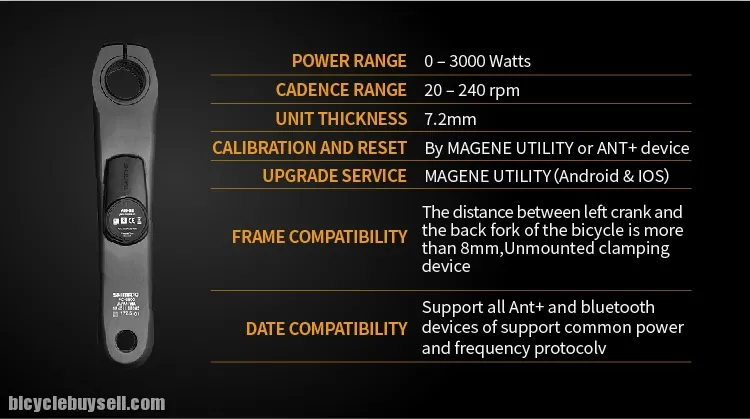 NEW MAGENE DUAL SIDED LITE P35 LITE POWER METER ULTEGRA R8000