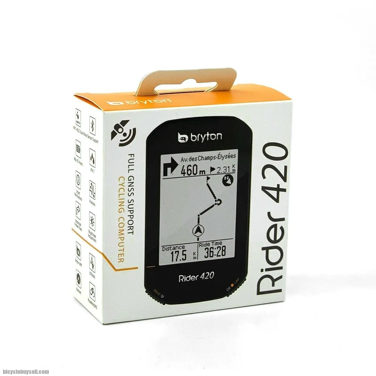BRYTON RIDER 420E 420 420T WIRELESS GPS GNSS / ANT+ BLE BIKE BICYCLE CYCLING COMPUTER 420H 420T