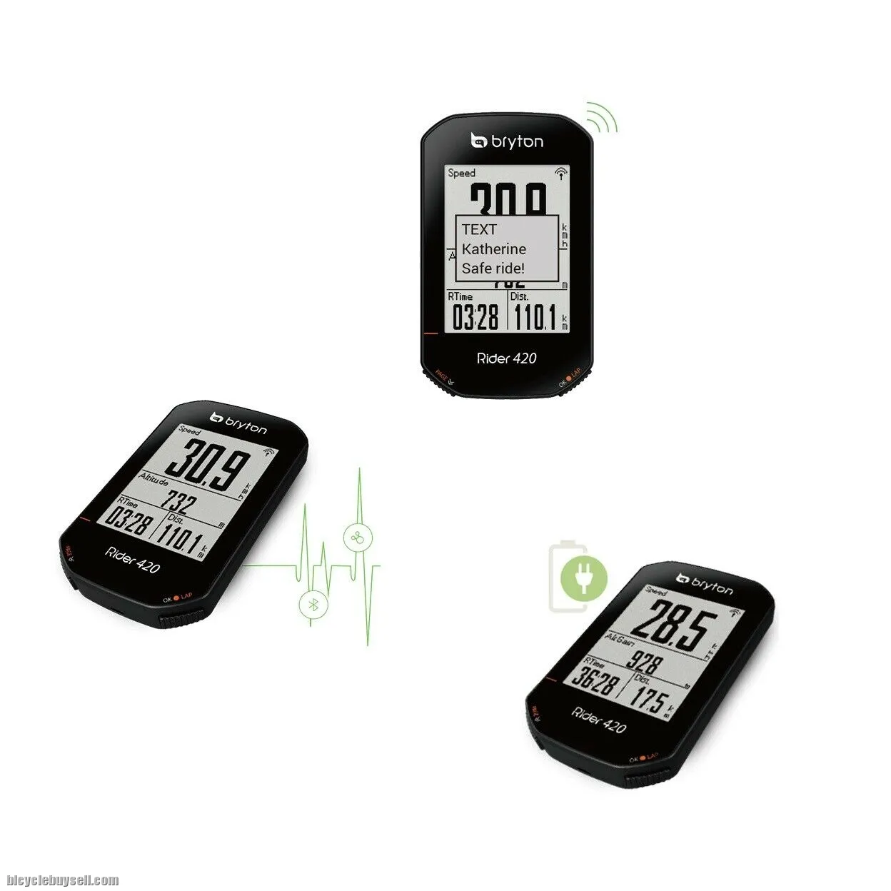BRYTON RIDER 420E 420 420T WIRELESS GPS GNSS / ANT+ BLE BIKE BICYCLE CYCLING COMPUTER 420H 420T