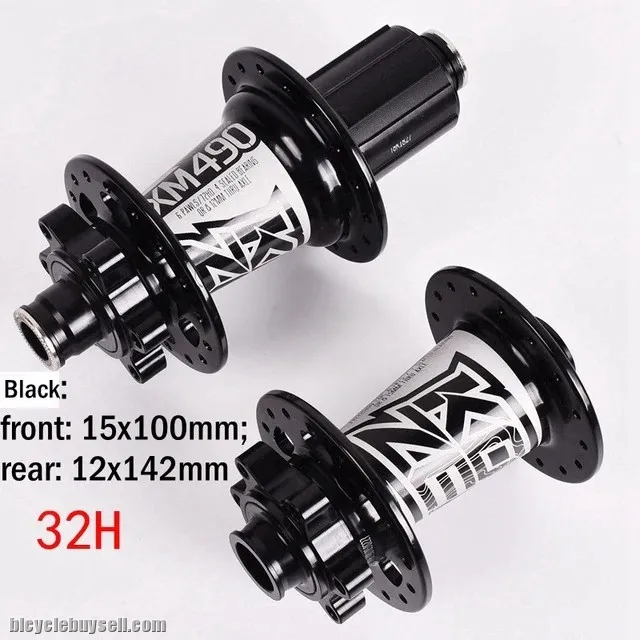NEW Koozer XM490 Hubs 4 Bearing MTB Hub Rear 10*135mm QR 100*15 12*142mm Thru axle 28/32/36