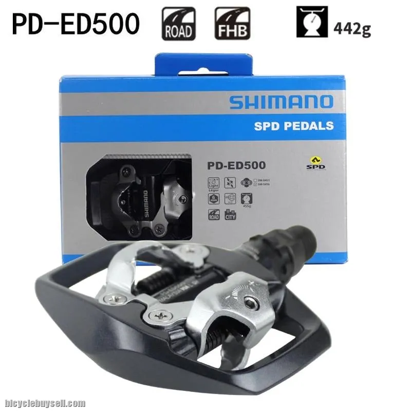 SHIMANO Pedals PD-ED500 Road Bike Touring Pedal MTB bike clipless self-locking pedal ED500 SPD cleat
