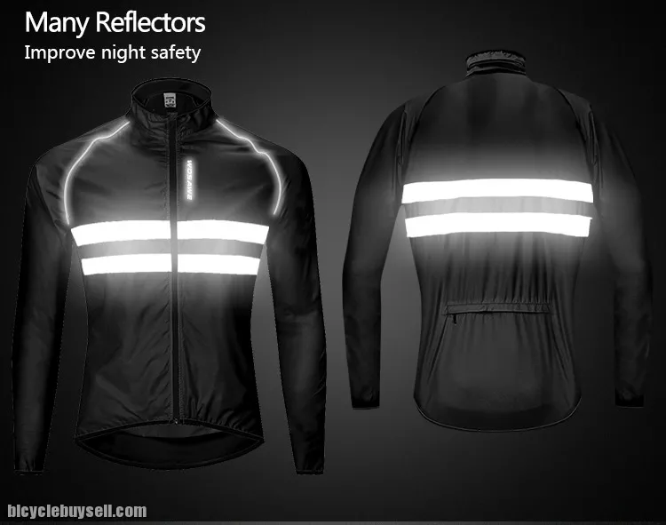 Cycling Jacket High Visibility Jersey Road MTB Bike Bicycle Windproof Quick Dry Rain Coat