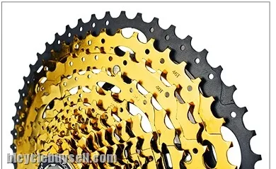 VG SPORTS 10 SPEED CASSETTE MOUNTAIN BIKE LARGE SPROCKET 10S 46T GOLD WIDE RATIO CASSETTE
