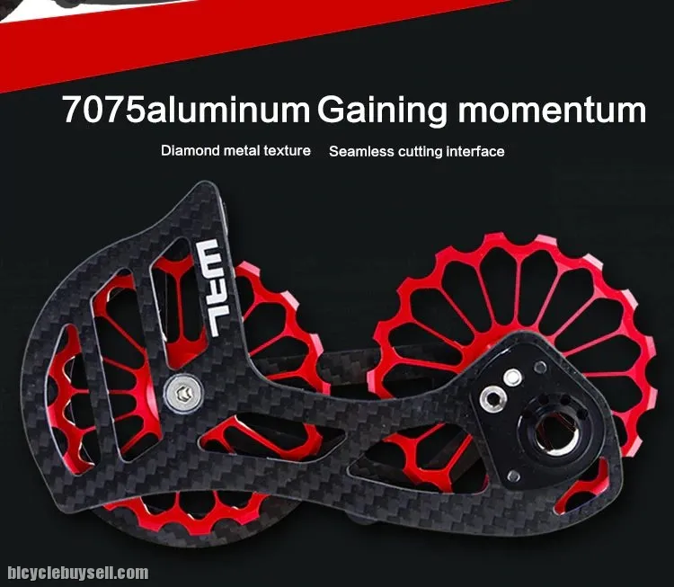 WFL CARBON FIBER CERAMIC BEARING 17T REAR DERAILLEUR JOCKEY PULLEY SHIMANO ULTEGRA 105 R8000 8050