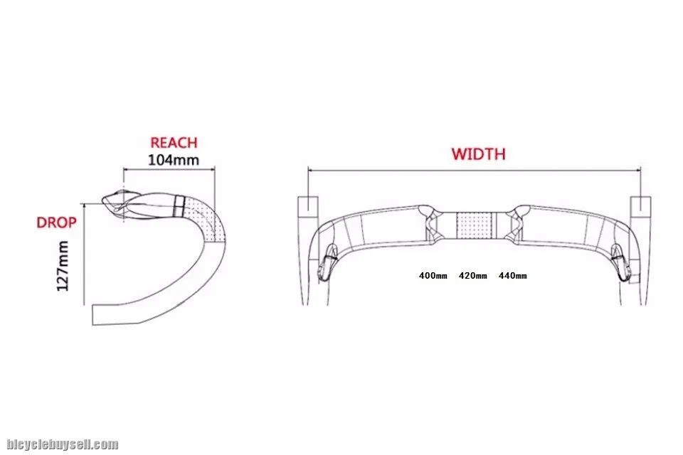 ORIGINAL TOSEEK CARBON AERO + ROUND T800 ROAD HANDLEBAR DROPBAR ROAD GLOSSY â€‹â€‹â€‹â€‹â€‹â€‹â€‹INTERNAL ROUTING