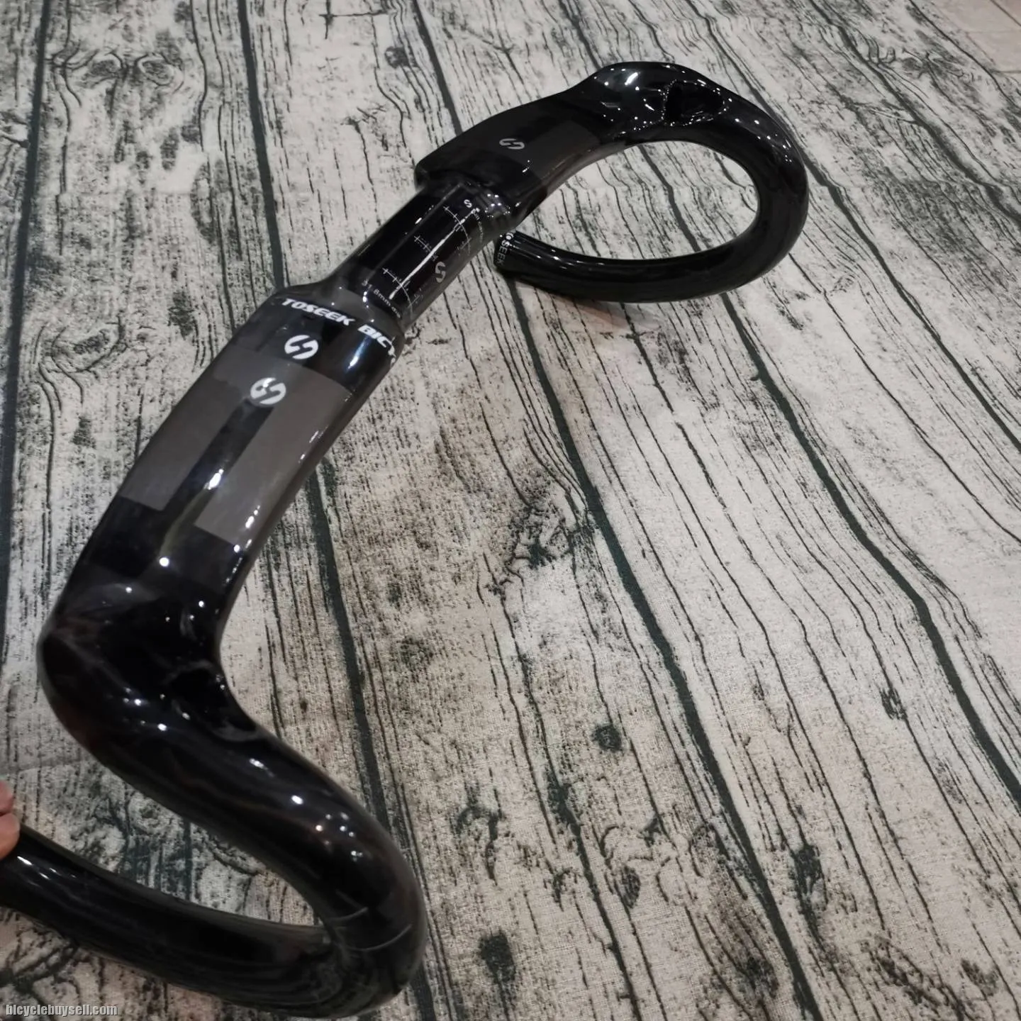ORIGINAL TOSEEK CARBON AERO + ROUND T800 ROAD HANDLEBAR DROPBAR ROAD GLOSSY â€‹â€‹â€‹â€‹â€‹â€‹â€‹INTERNAL ROUTING