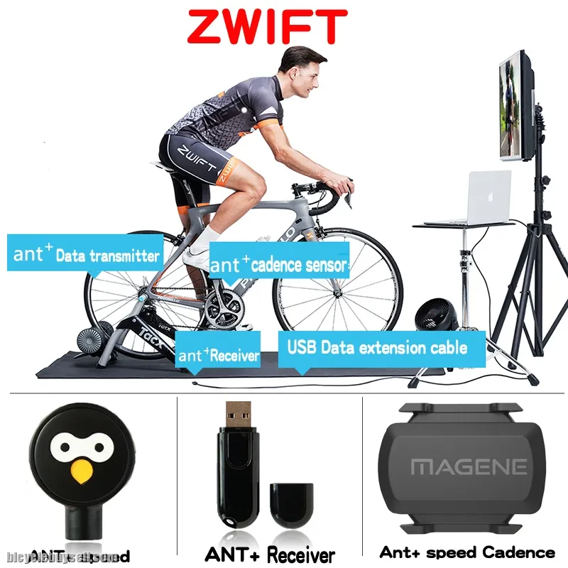 MAGENE USB ANT+ Sensor Data Heart Rate Receiver Compatible Garmin Forerunner Stopwatch Series Bicycl